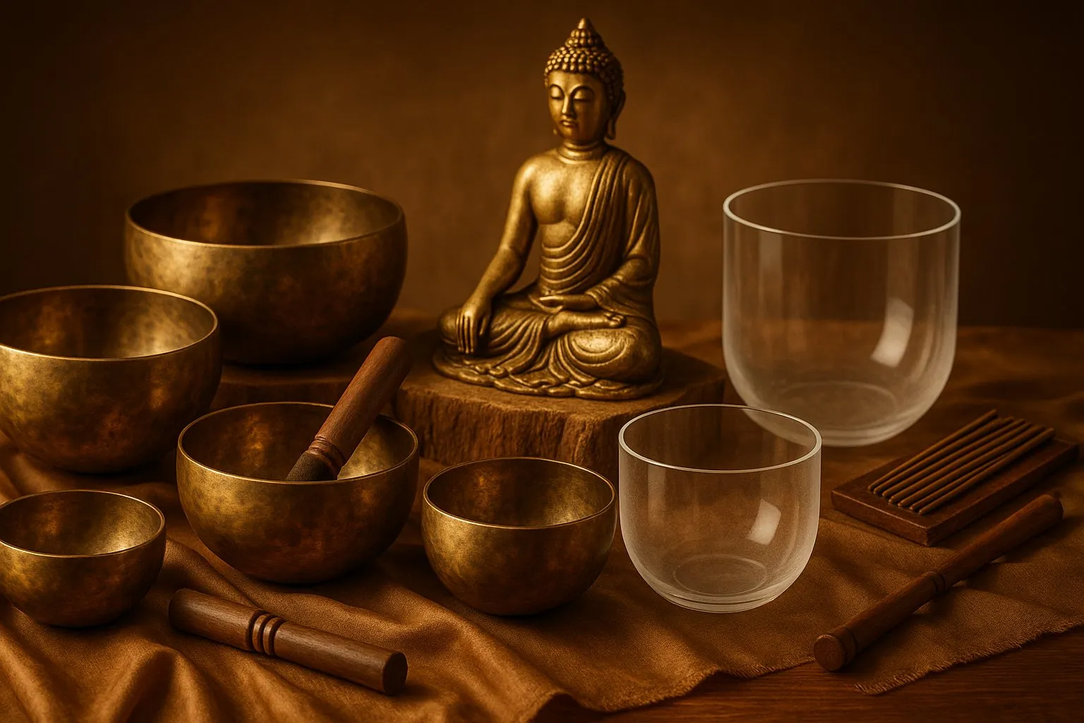 Hero Clopot tibetan argintiu pentru ceremonii cu dorje – 3 dimensiuni disponibile